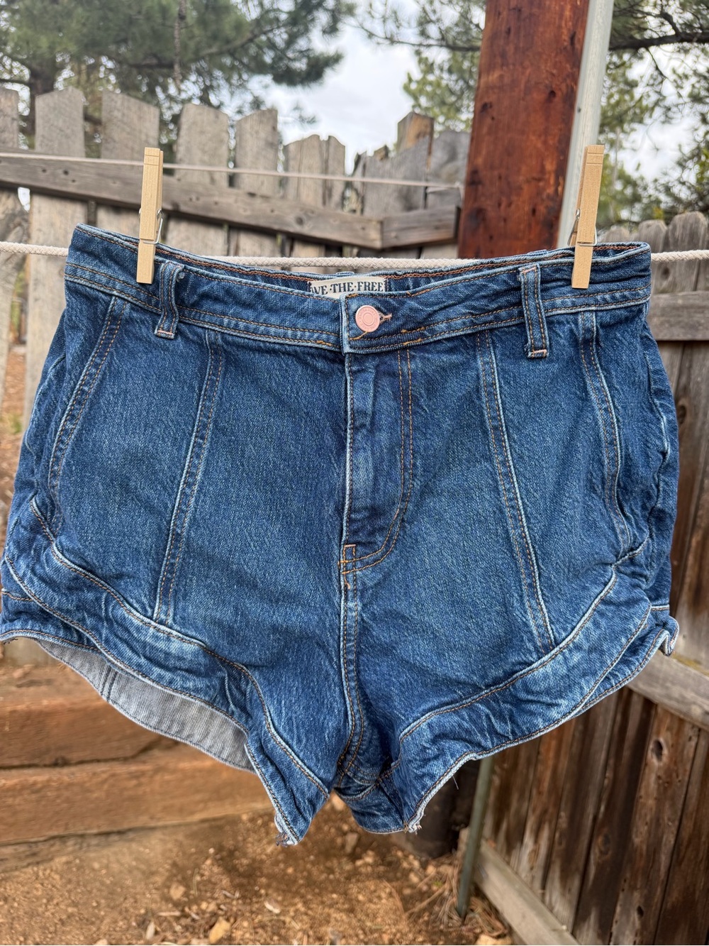 Free People Cowboy Shorts - Classic High Waist Style